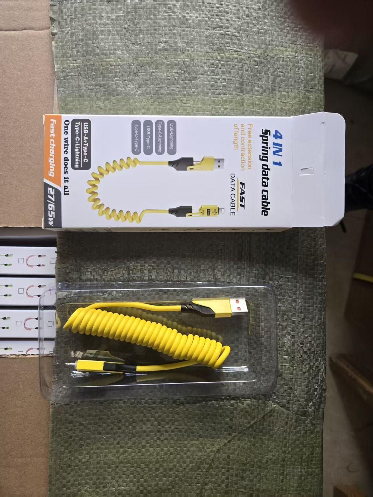 4 in 1 Spring Data Cable